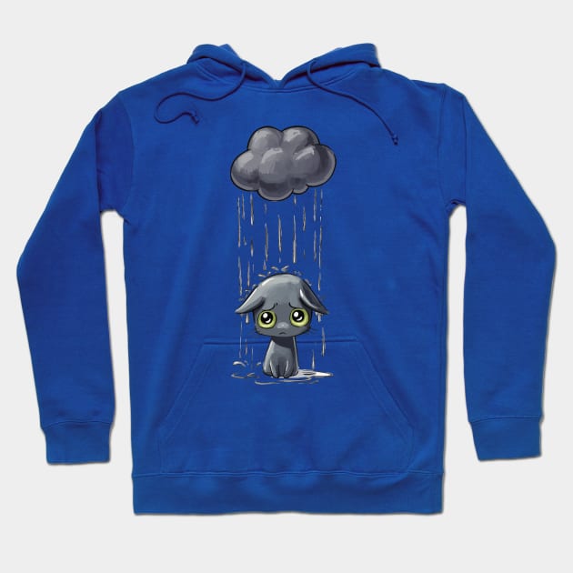 sad cat Hoodie by hossamimam